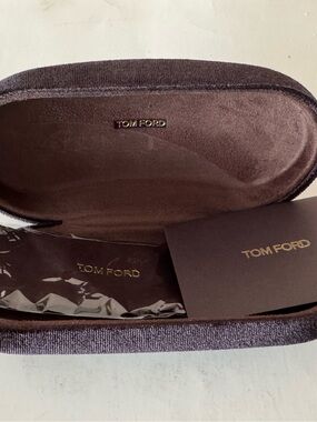 Tom Ford Brown Velvet Sunglasses Case